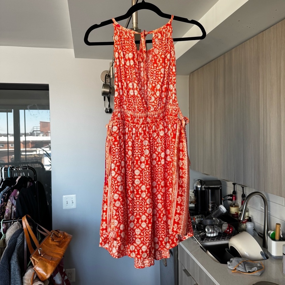 NWT Free People Mid Summers Day Tunic Dress - Cayenne Combo - M - Picture 11 of 13